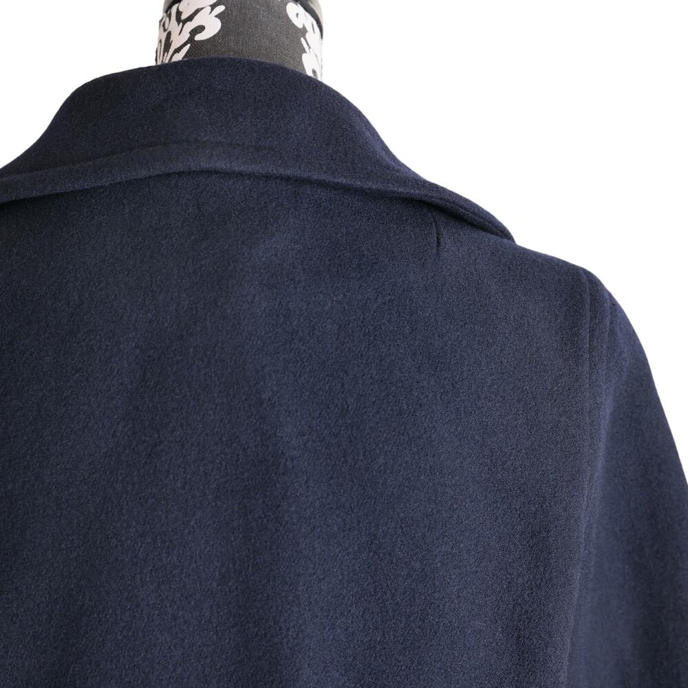 Women's Vintage 90s/Y2k Navy Nautica Double Breasted Wool Trench Coat - XL - Picture 5 of 8